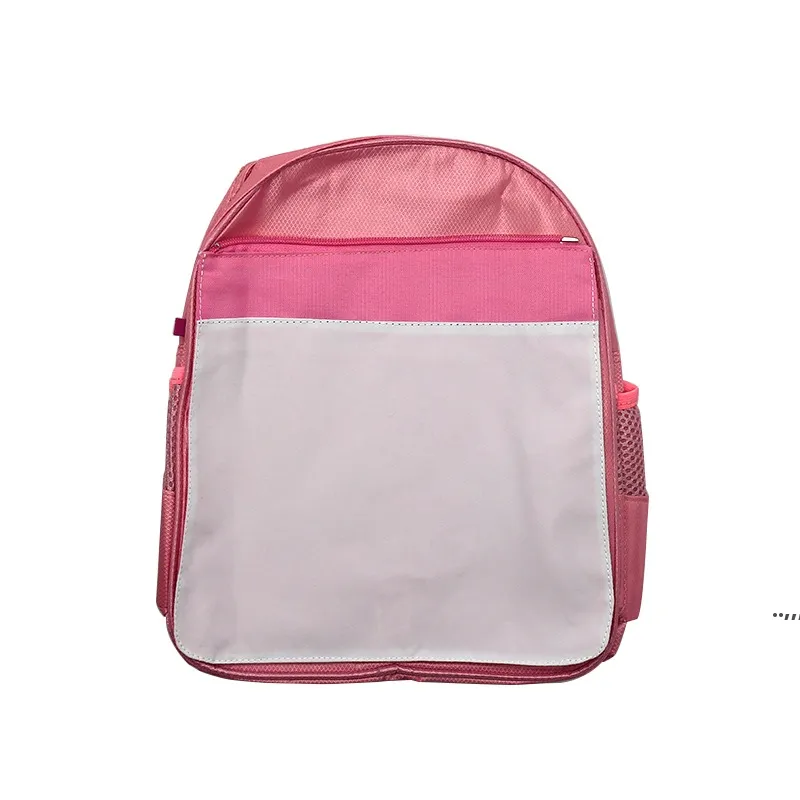 Sublimacja Torby do przechowywania Multicolor Drukowanie ciepła SchoolBag Dostosowane DIY Kids Bag RRD12520