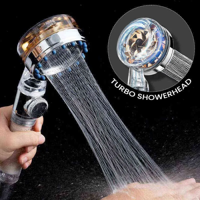 Soffione doccia a pioggia Turbo Regola soffione doccia a getto d'acqua ad alta pressione Soffione doccia massaggio H1209