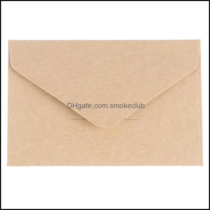 Greeting Cards 20pcs/set Mini Paper Window Envelopes Wedding Invitation Classical Kraft Blank Envelope Gift