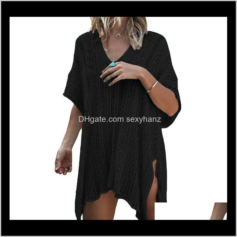 women designers sweaters irregular hollow out europe warmn clothes women vestidos sweater women v-neck solid color