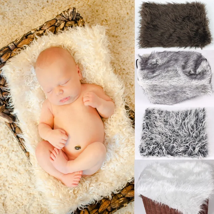Newborn Photography Props Mat 50x50CM Baby Girl Receiving Blanket From