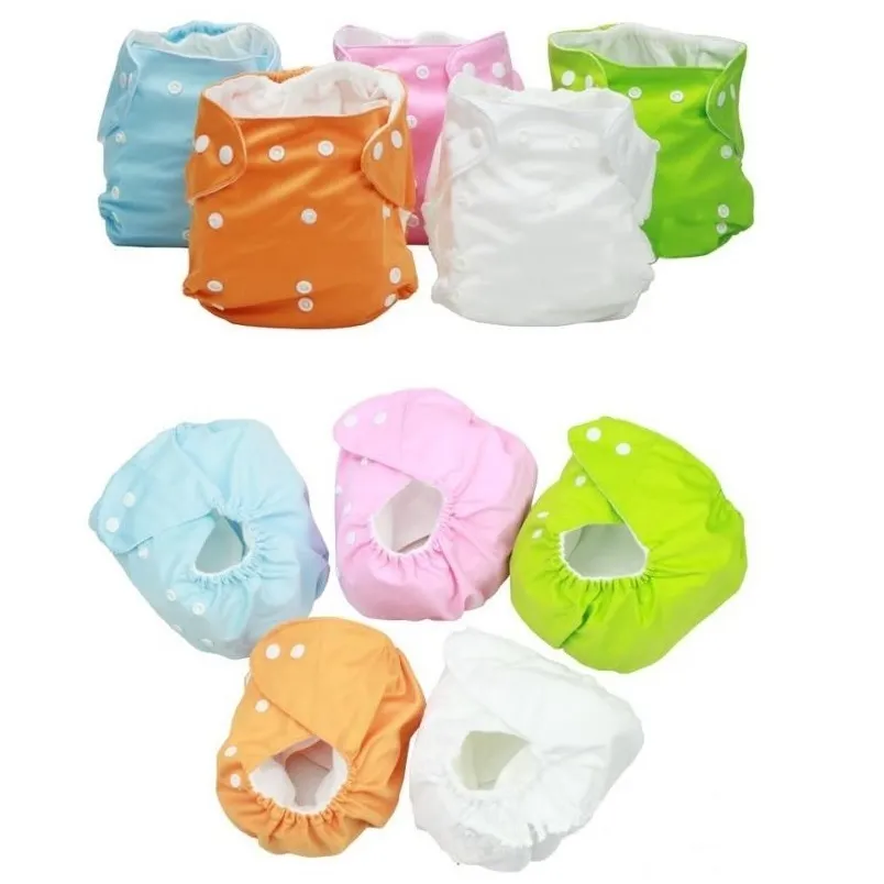 Recém-nascido reutilizável fraldas bebê fralda lavável crianças calças de treinamento infantil cuecas ajustáveis ​​recém-inserção 210413