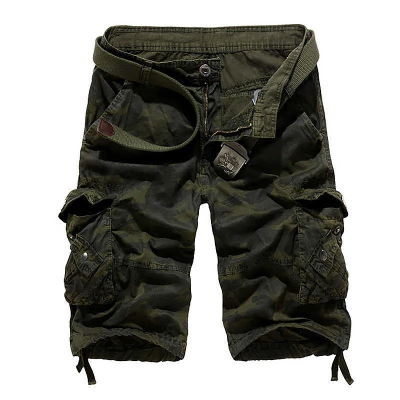 Heren shorts camouflage losse vracht shorts mannen 2022 zomer militaire camo korte broek homme vracht shorts us us size g230316