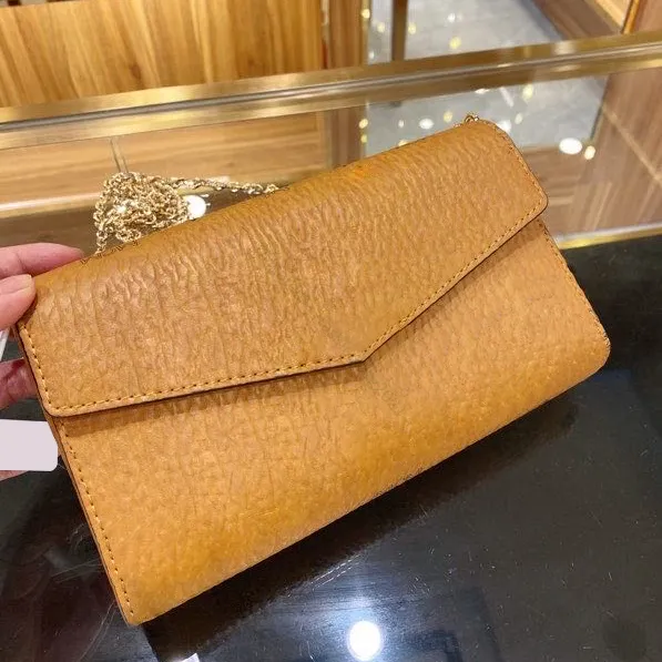 Clutch lady Chain wallets hasp fashion famous designer hot handbag top leather Large capacity Interior Compartment women flap female practical totes Striped purse