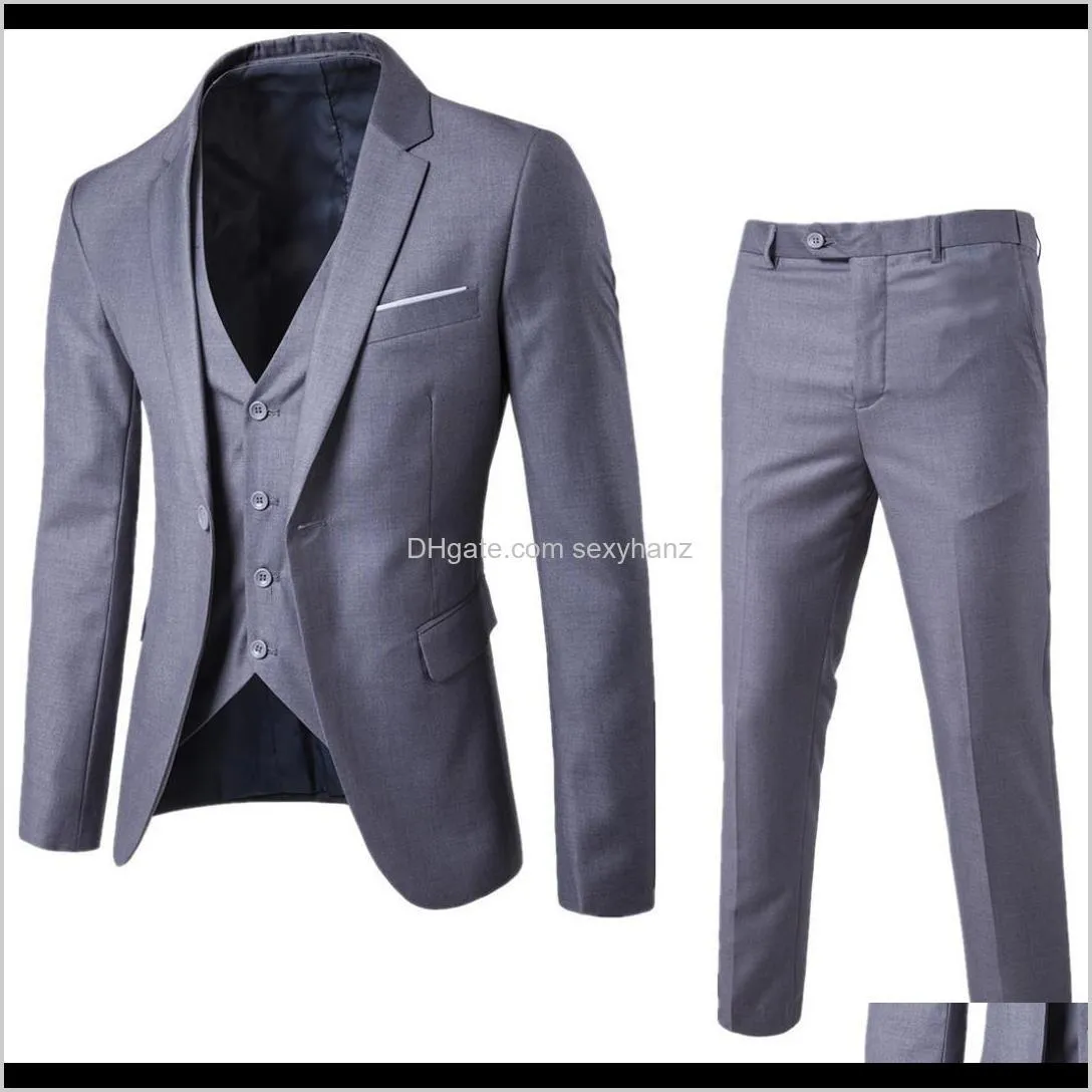 man suit business formal leisure dress slim fit waistcoat three-piece groom wedding suit two-piece set s-6xl