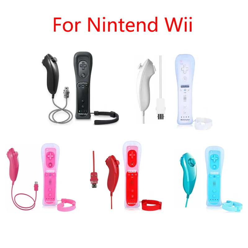 6 Farben Wireless Gamepad Nintend Spiel Wii Remote Controller Joystick mit Motion Plus