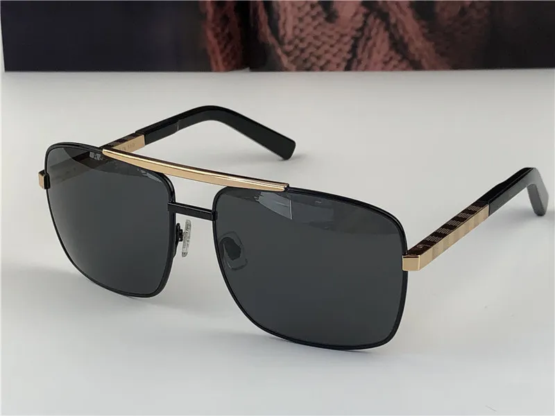 0259 Classic Sunglasses Attitude Sunglasses Gold Frame Square Metal Frame Vintage Style Outdoor Classical Model