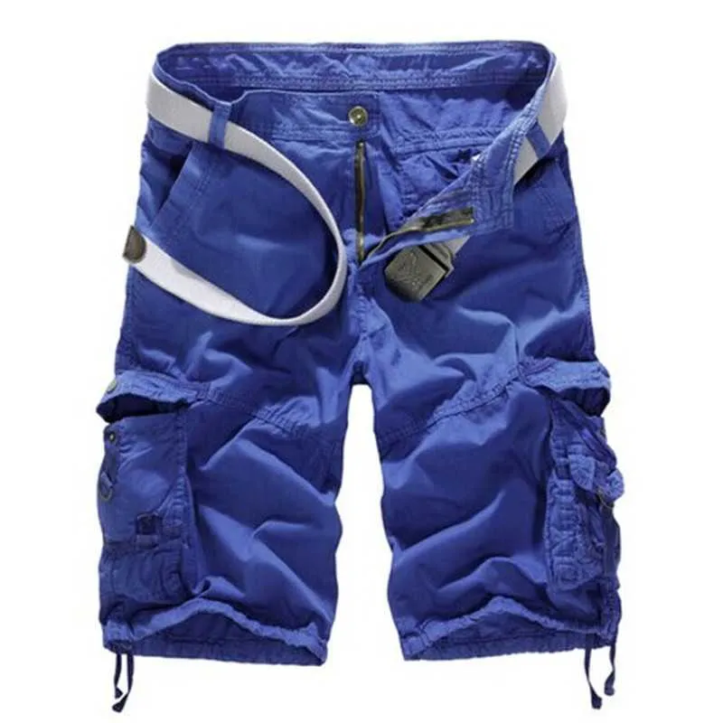 Mens Shorts Sweatshorts for Men Fashion Clothing Casual Short Pant Pocket Beach Streetwear Men's Cargo Shorts X0705