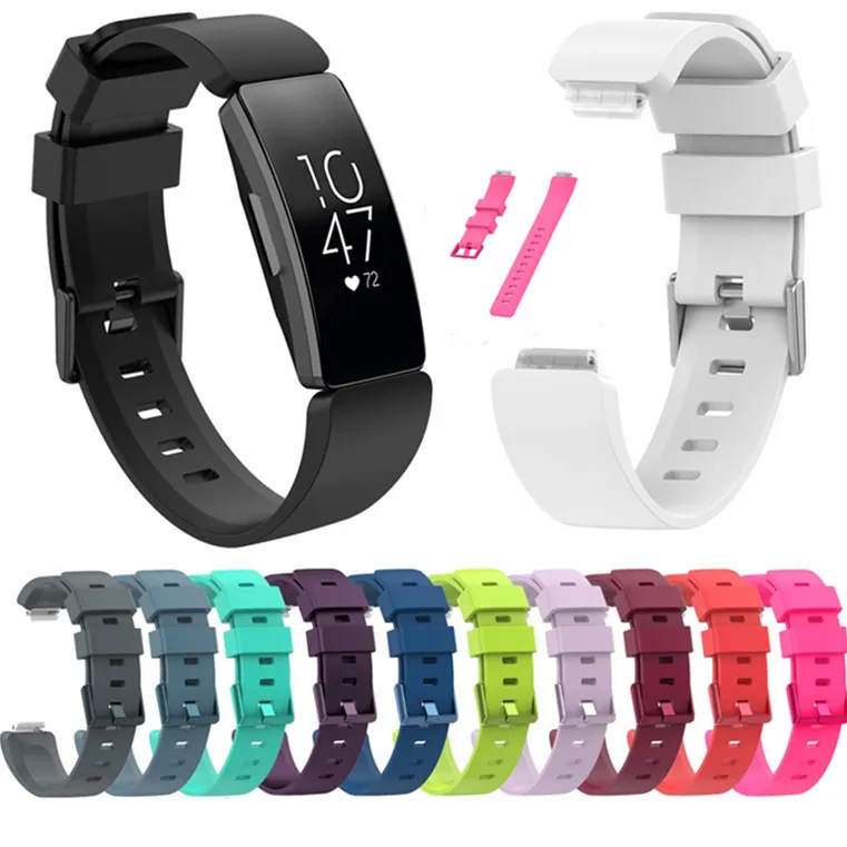 Bracelet de montre de sport de remplacement de Bracelet de Silicone de TPU souple pour Fitbit Inspire HR Bracelet correa accessoires