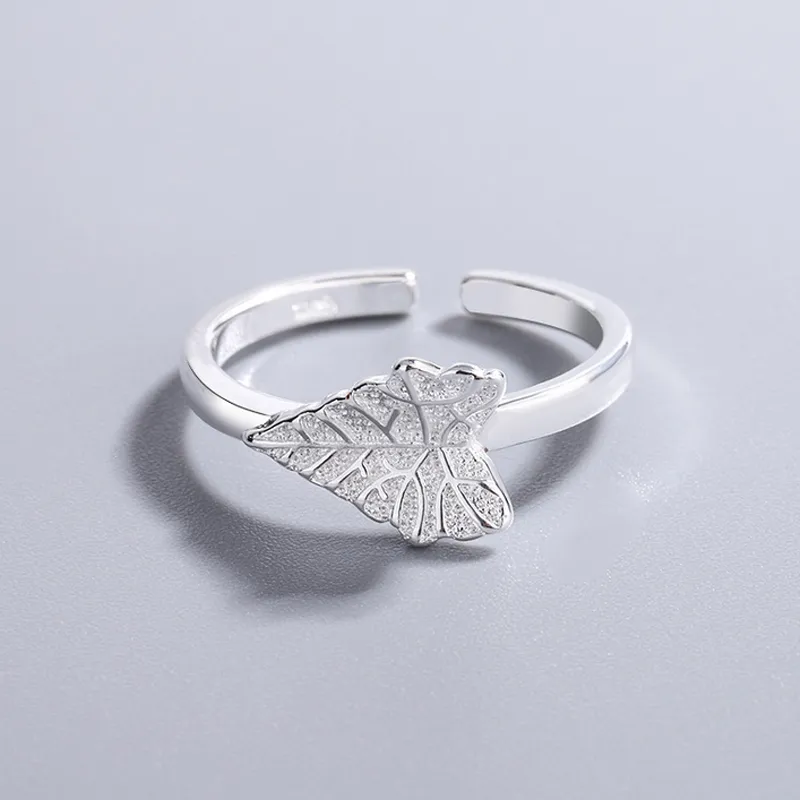 Mulheres folha aberta anel fofo folhas dedo anéis para presente festa moda acessórios de jóias de alta qualidade