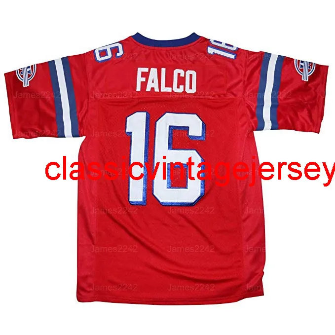 Shane Falco # 16 The Sostituziones Movie Maglia da calcio da uomo cucita rossa S-3XL Alta qualità