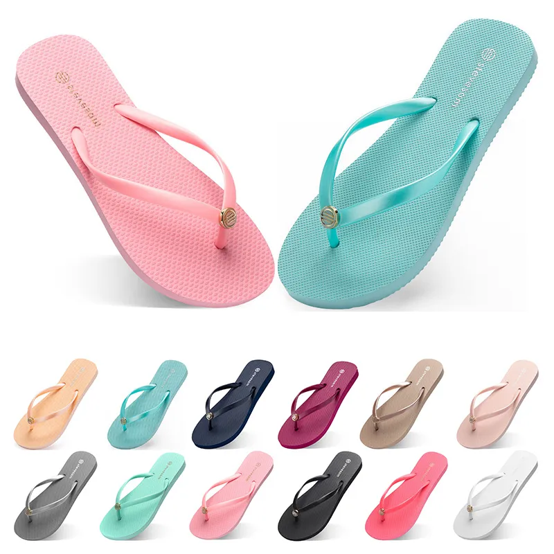 Flip One Slifors Shoes Beach Flops Sessantine di donne giallo verde arancione blu scuro bianco rosa marrone estate sneaker dimensioni