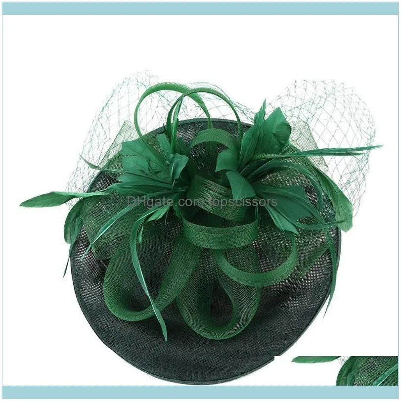 Women`s Elegant Hat Strap Flower Feather Party Hair Clip Headband Accessory Wedding Accessories #41