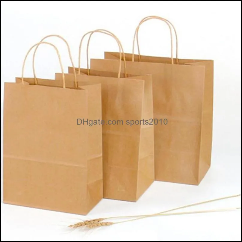 25 Brown Shopping Bags, Party Bags, Gift Small Gift Business Leather Retail Bags
