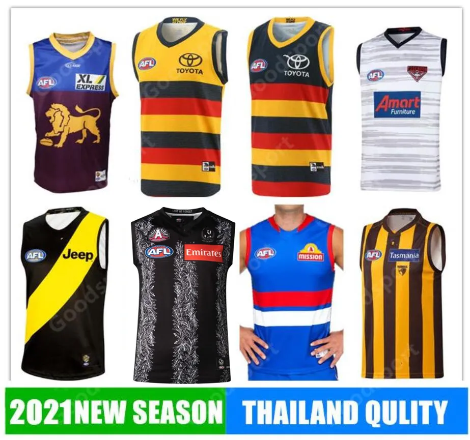 AFL 2021 Collingwood Western Bulldogs Rugby Jerseys RICHMOND BRISBANE