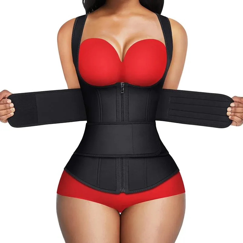 Damskie kształty talii trenera body shaper shapeear kobiety kamizelka gorset odchudzający osłonę płaskie brzuch fajas columbianas sauna pasek modelarski