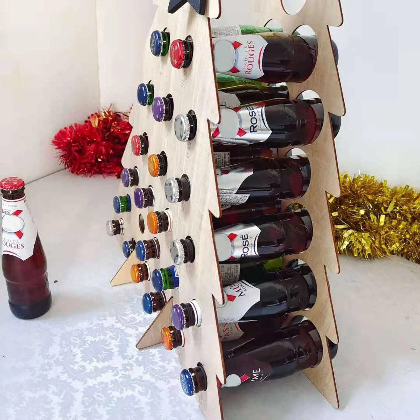 Christmas Tree Wine Rack Wooden Advent Countdown Aldi Advent Calendar 24 Days Holiday Bottle Stand Gifts Xmas Decorations 211019 From Mu007 15.85 DHgate.Com