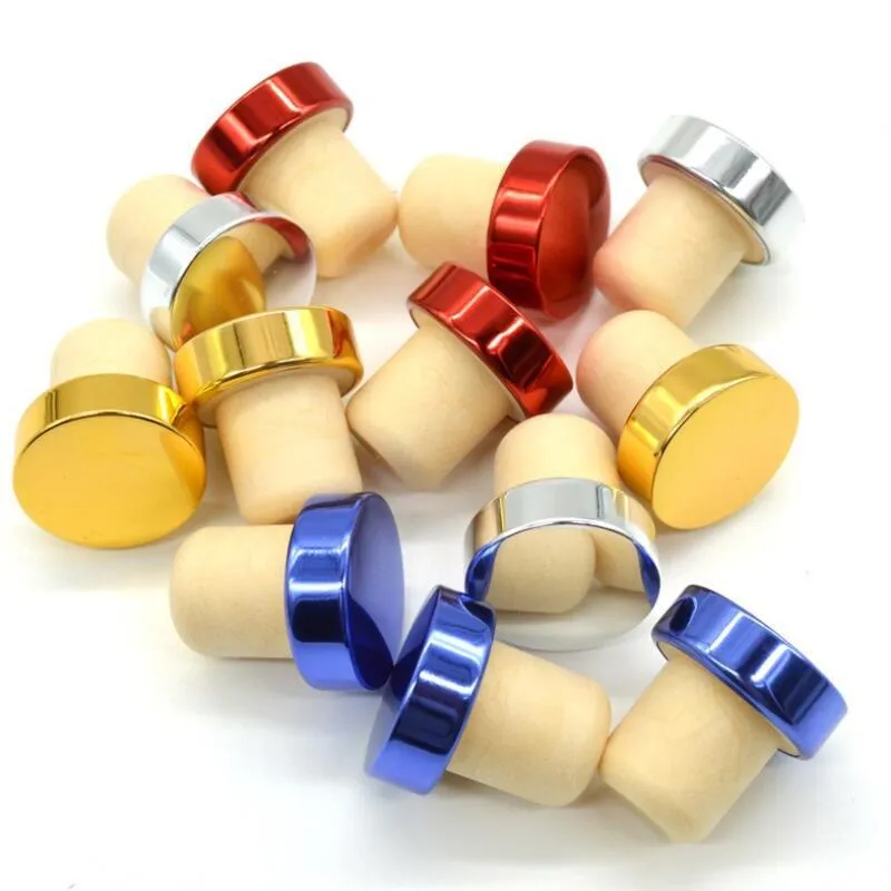 Bar Verktyg T-Shape Wine Stopper Silicone Plug Cork Bottle Stoppers Sealing Cap Corks för öl RH1514