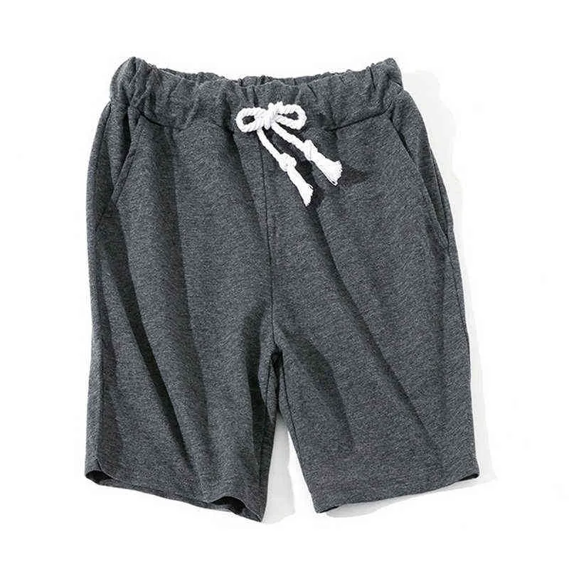 Hommes shorts 2019 nouvel été couleur unie coton vif longueur pantalons de survêtement couleur riche court masculino H1210