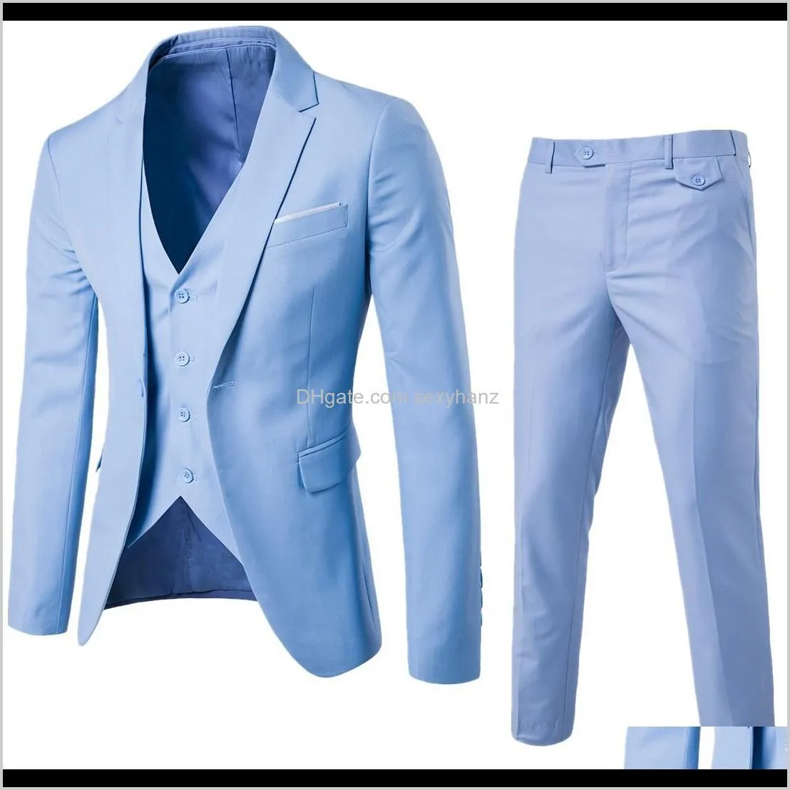 man suit business formal leisure dress slim fit waistcoat three-piece groom wedding suit two-piece set s-6xl