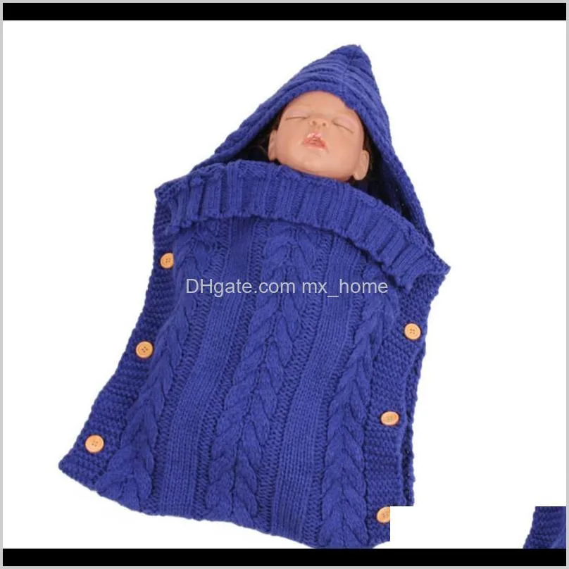 72cm x 35cm newborn baby sleeping bag knitted sleeping bags baby swaddle baby bedding sleepsacks warm envelope for newborns 201104