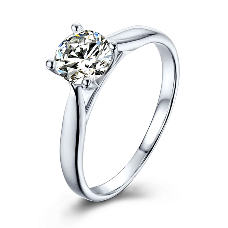 Cluster Ringen Zwowe 925 Sterling Zilver D Kleur Clarity VVS1 0.5ct Moissanite Vrouwelijke Ring Engagement Huwelijksverjaardag Gift
