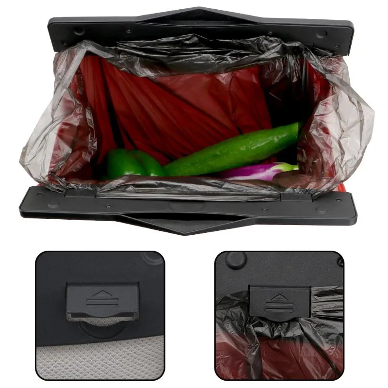 Other Interior Accessories Car Organizer Storage Box LED Light Trash Multifunction For Door Side Seat Back PU Leather