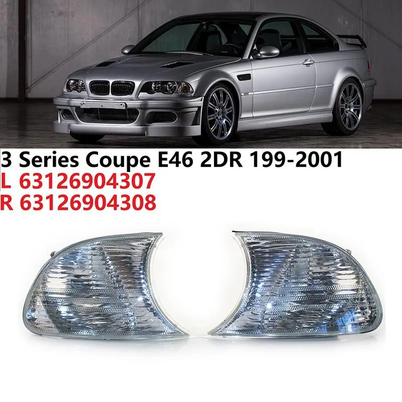 thumbnail image 2 of TYC Left Front Turn Signal Corner Lamp For BMW E46 4-Door 1999-2001, Amber/Orange 2 of 5