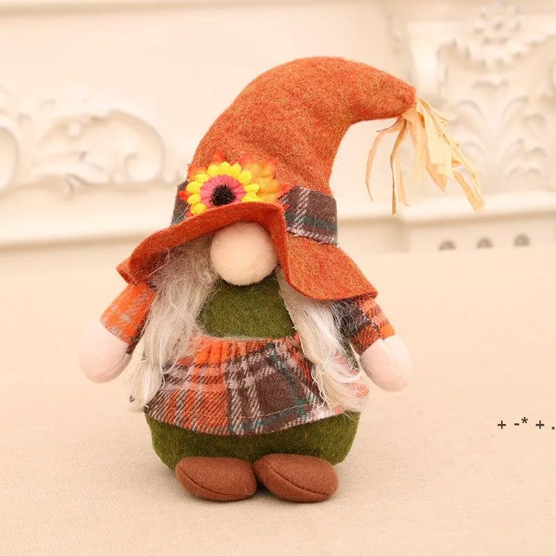 Kerstmis Kerstmis Faceless Old Man Diepe Forest Dwerg Oudere Doll Harvest Festival Gift Big Size Dolls LLA10537