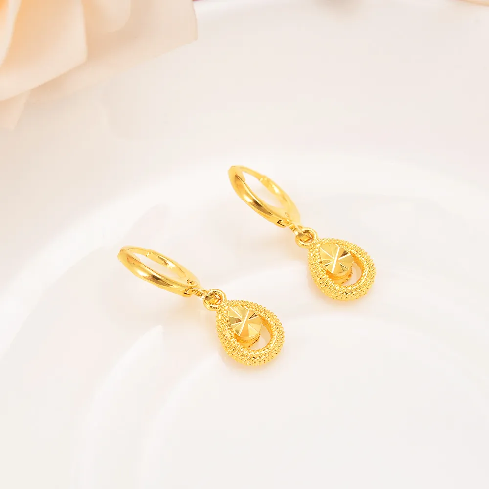 Gold-Plated Brass Metal Korean Fashion Flower Earrings Simple Trendy  Statement Earrings For Women's Gift Jewelry - AliExpress