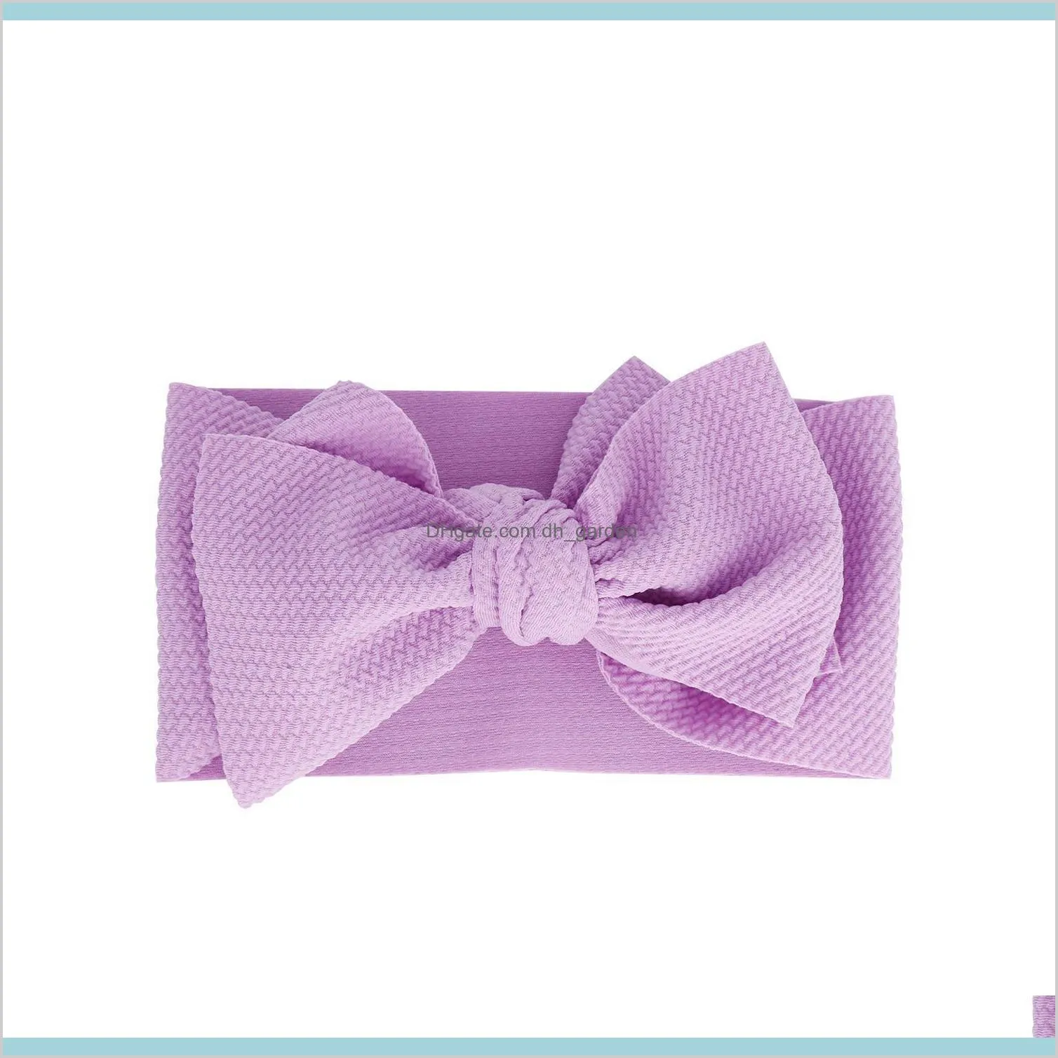 14color fit all baby large bow girls headband 7inch big bowknot headwrap kids bow for hair cotton wide head turban infant newborn