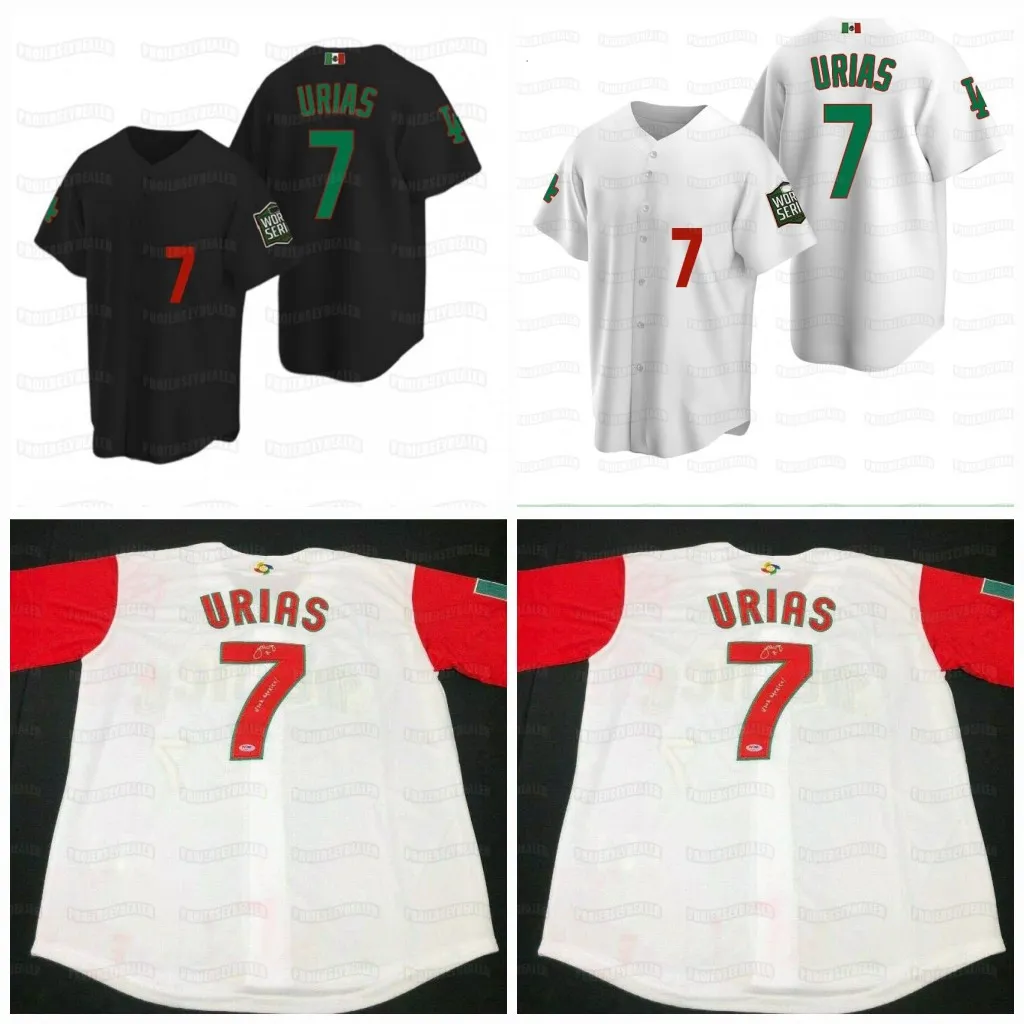 7 Julio Urias 2020 World Series Patch Jersey Mexico Saint Patrick s Day Baseball Stitched Name and Number Mens Womens Youth