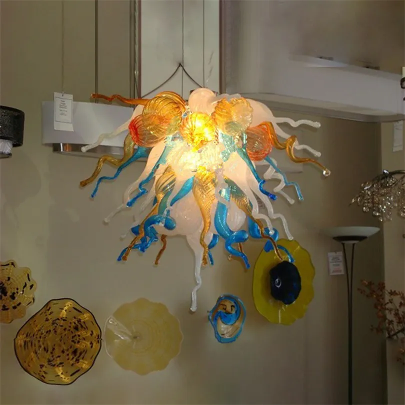 Moderne Lampen 50 * 60 cm Kronleuchter für Wohnzimmer Schlafzimmer Mundgeblasenes Glas Kronleuchter Lichter Italienischer Stil Kunst entworfen