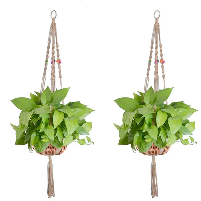 Plant Hangers Macrame Rope Pots Holder Ropes Wall... From Royalmart, $2.79  | DHgate.Com
