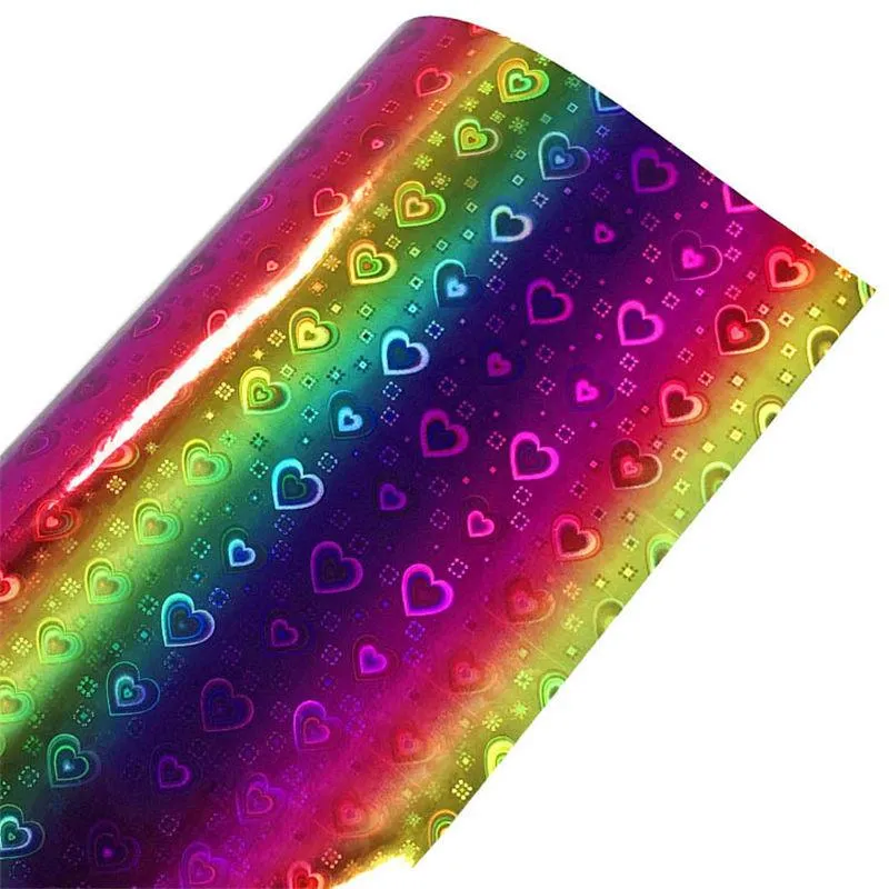 Car window stickers glass rainbow gradient PET handmade DIY customizable self-adhesive cover light reflective holographic laser film Wholesale A02