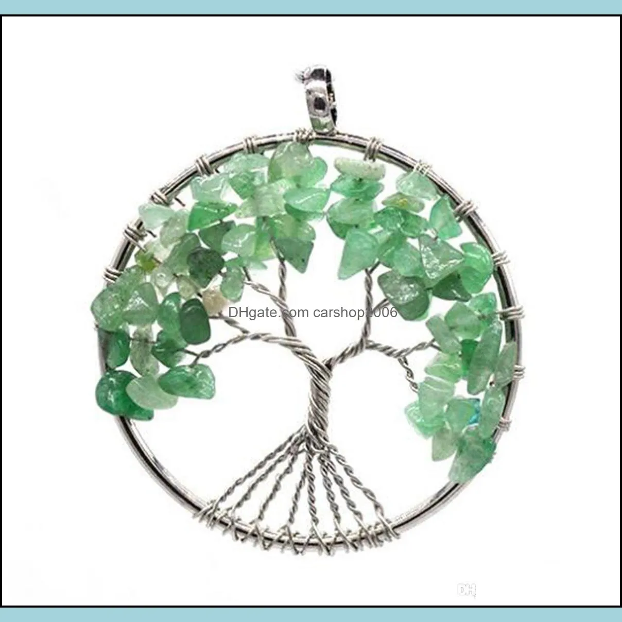 Round pendant silver tree roots spread out women`s popular multi-purpose wild accessories