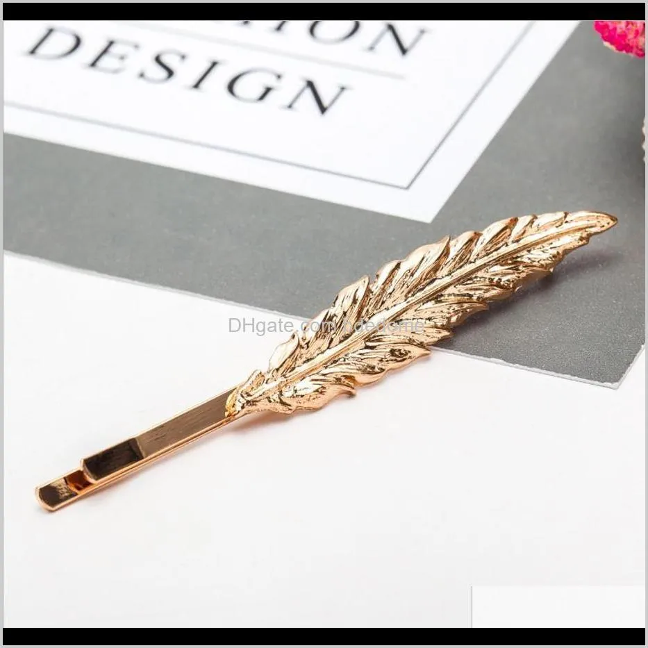 1 shape tree leaves with bird on branch resin diamond hairpin gold or silver plated for women girls hair clip