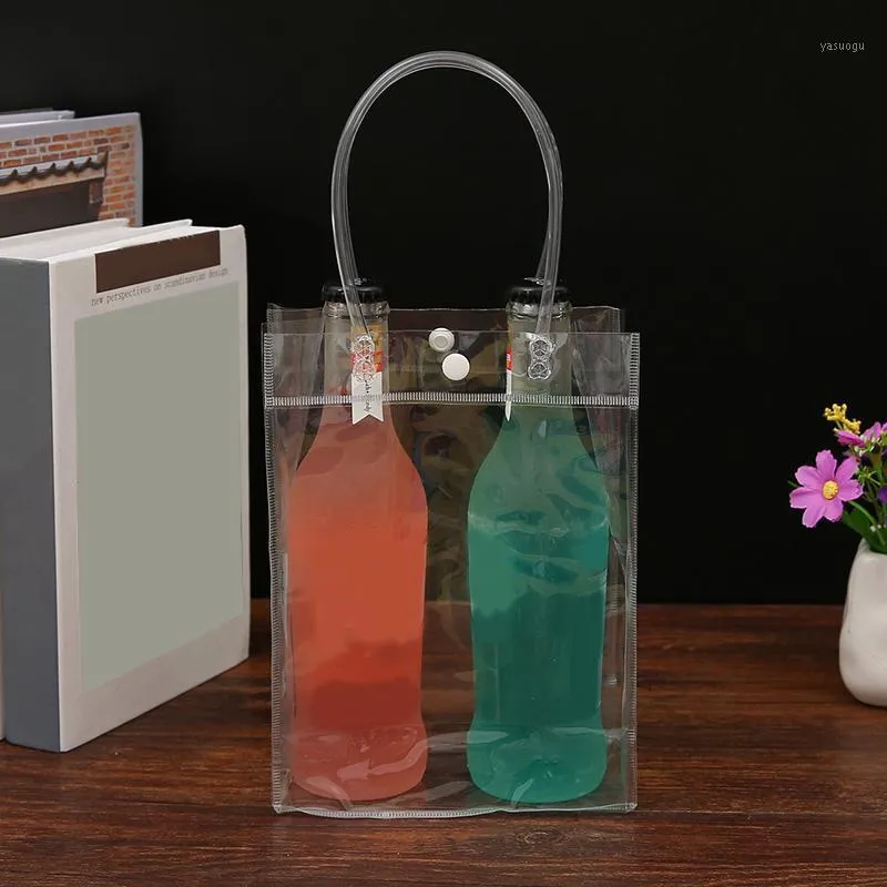 Sacs de rangement Sac fourre-tout en PVC Emballage cadeau transparent en plastique Articles de toilette portables