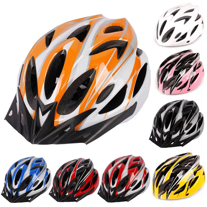11 cores Mountain Road Bikes Ciclismo Capacete Profissional Riding TT Tempo Trial Bike Helmets Homens Mulheres Bicicleta Shinny Color WX-016