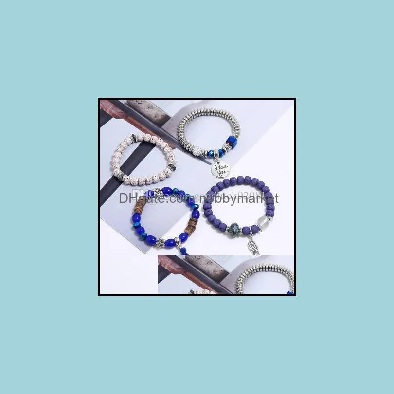 High Quality Tassel Bracelet Bohemian Adjustable Flower Colorful Stone Beadeds Bracelets Wing Bracelet Set for Women Bracelet Bangle