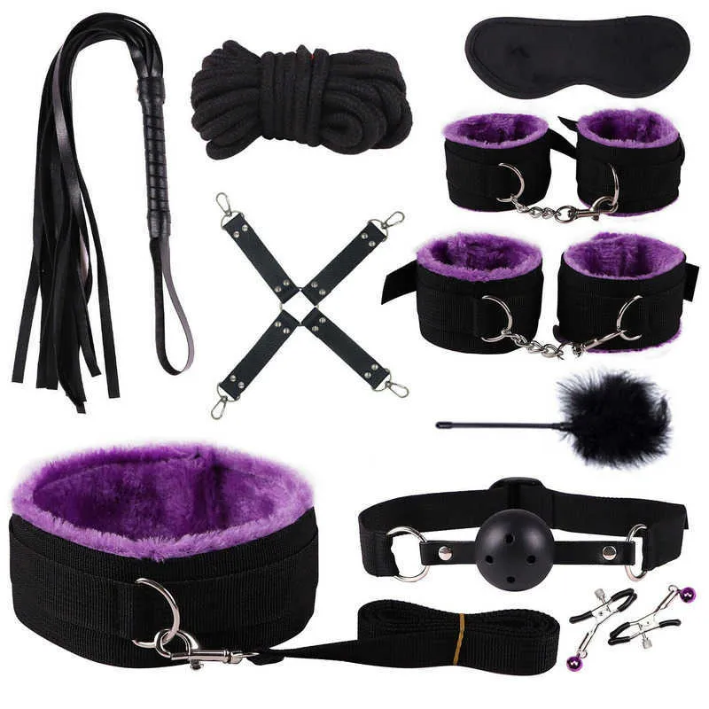 Restraints For Sex Play Set Bondage Kit With Handcuffs, Nipple Clamps, And Straps For Adult Couples From Akgxt, $28.14 - View #2