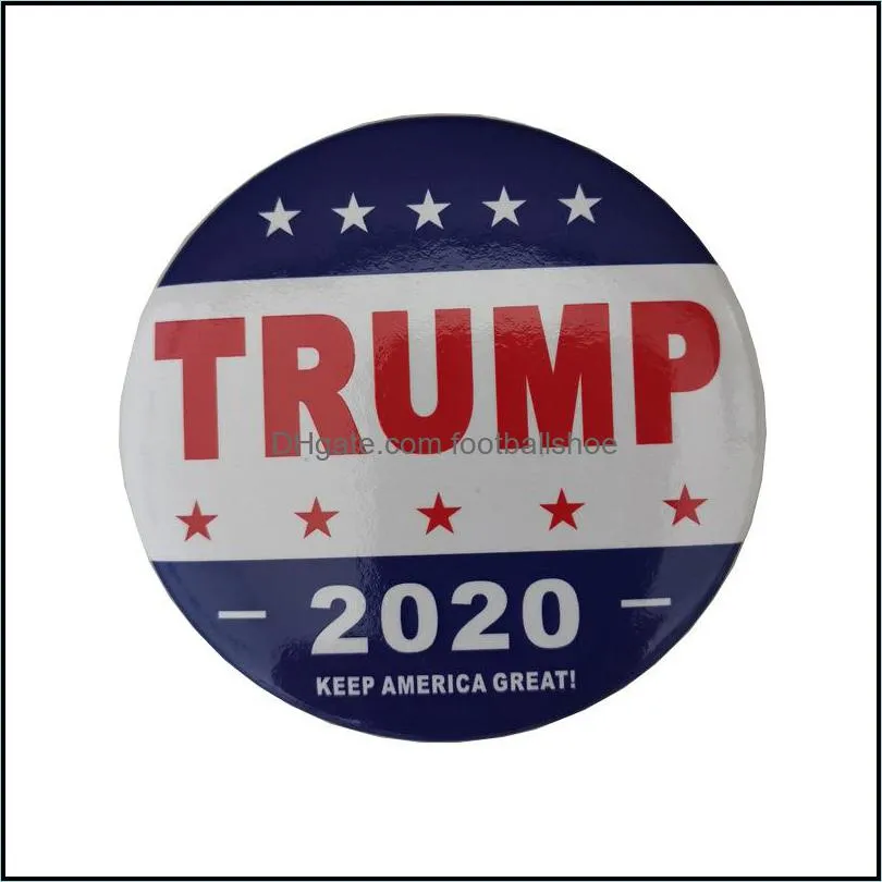 New Trump 2020 Brooch Pins Make America Great Again for President USA Dome Lapel Pin Button Badges Jewelry in Bulk
