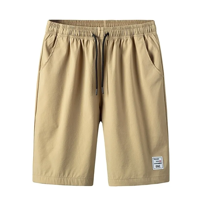 Mens Shorts Fshion Verão Homens Roupa Casual Cargo Algodão Beach Calças Curtas Calças Rápidas Secagem Bolsa 210713