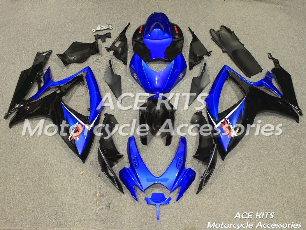 ACE KIT 100% carenatura ABS Carene moto per SUZUKI GSXR600 R750 K6 2006-2007 anni Una varietà di colori NO.1558