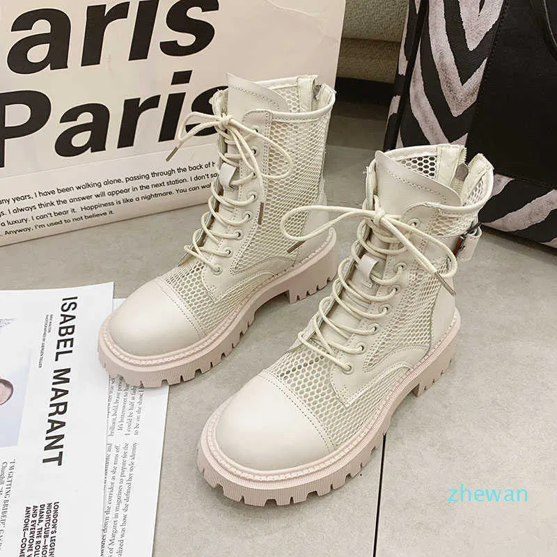 Designer Martin Boots: Mesh Breathable All Match Womens Summer