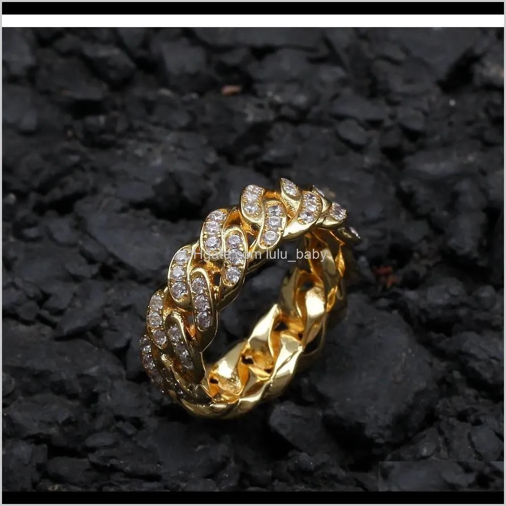 jewelry rings men gold silver ring diamond ring iced out cuban link chai sqcfhq new_dhbest