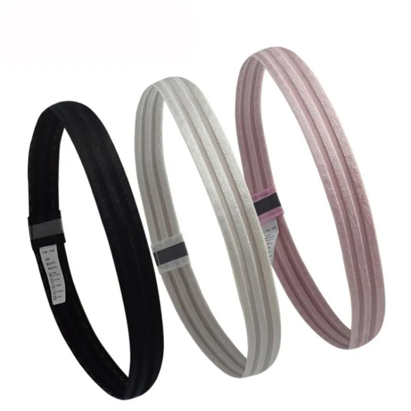 Spirband Sports Bandbands minces Running Workout Elastic Hair Bands avec une poignée de silicone non glissante - Bandoups légers et confortables