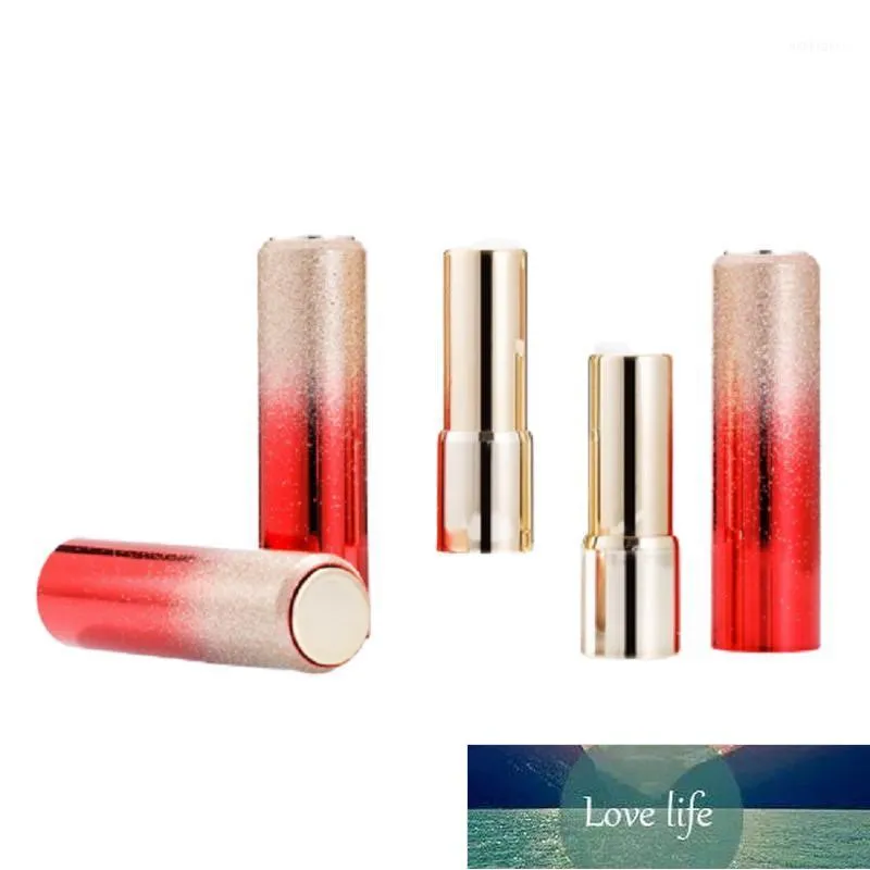 Lagringsflaskor burkar Rödrunda Pressutspelning Lipstick Tube 12.1mm Gradvis förändring Lämpel Tubes Högkvalitativa tomma kosmetiska behållare 20/30 / 50p