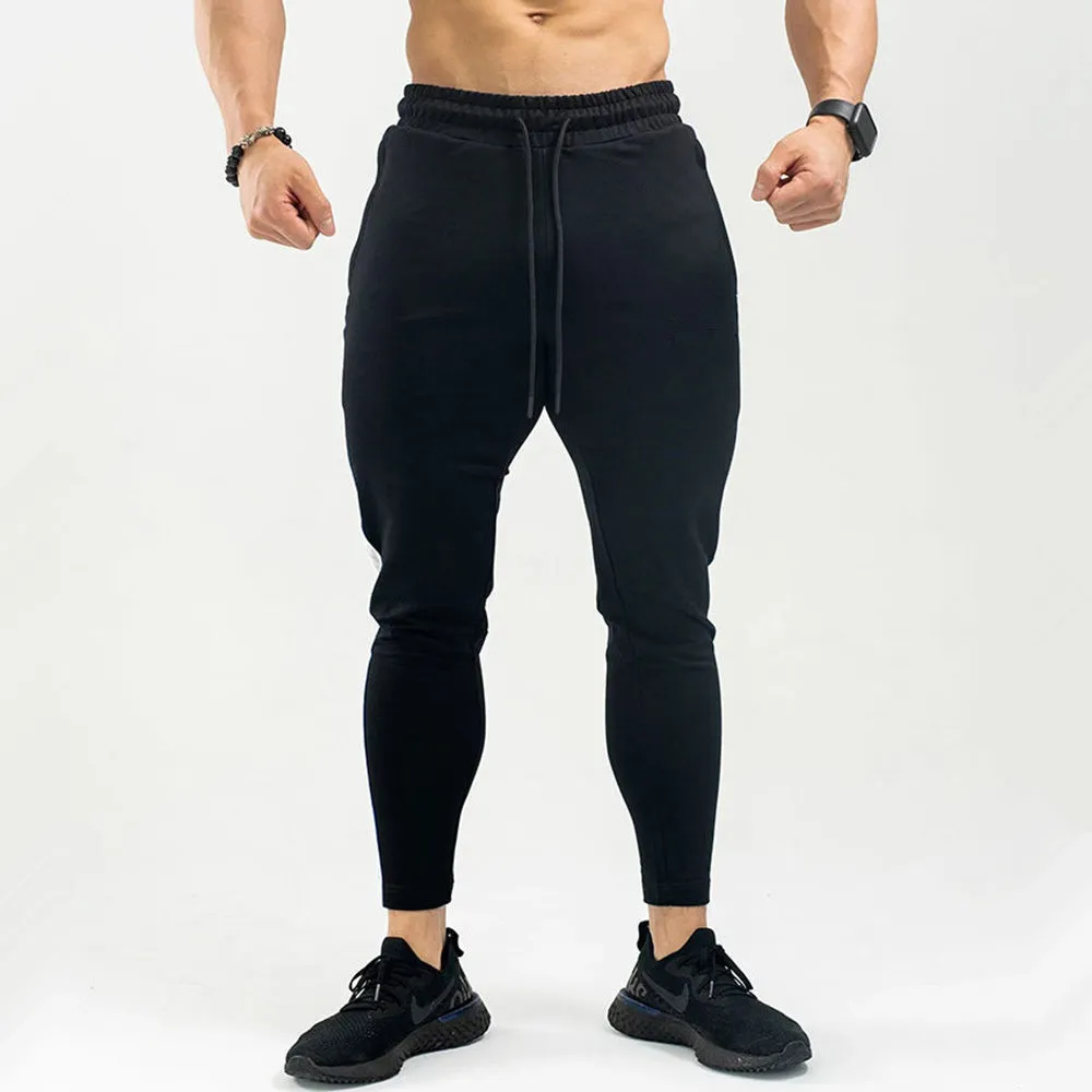 Pantalones de chándal para hombre, pantalones ajustados informales para gimnasio, ropa deportiva para entrenamiento, pantalones deportivos de algodón para correr para otoño para hombre