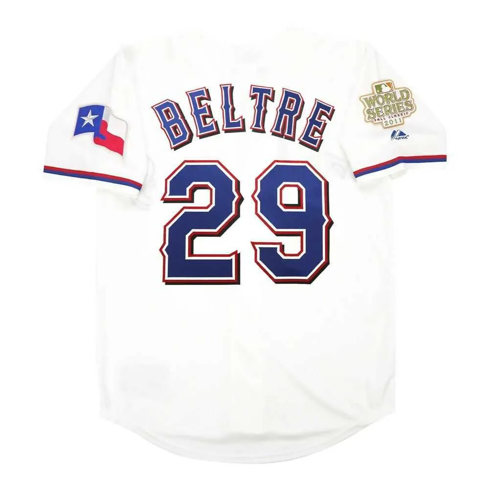 Tani Nowy Adrian Beltre 2011 World Series Jersey XS-5XL 6XL Zszyty Koszulki baseballowe retro